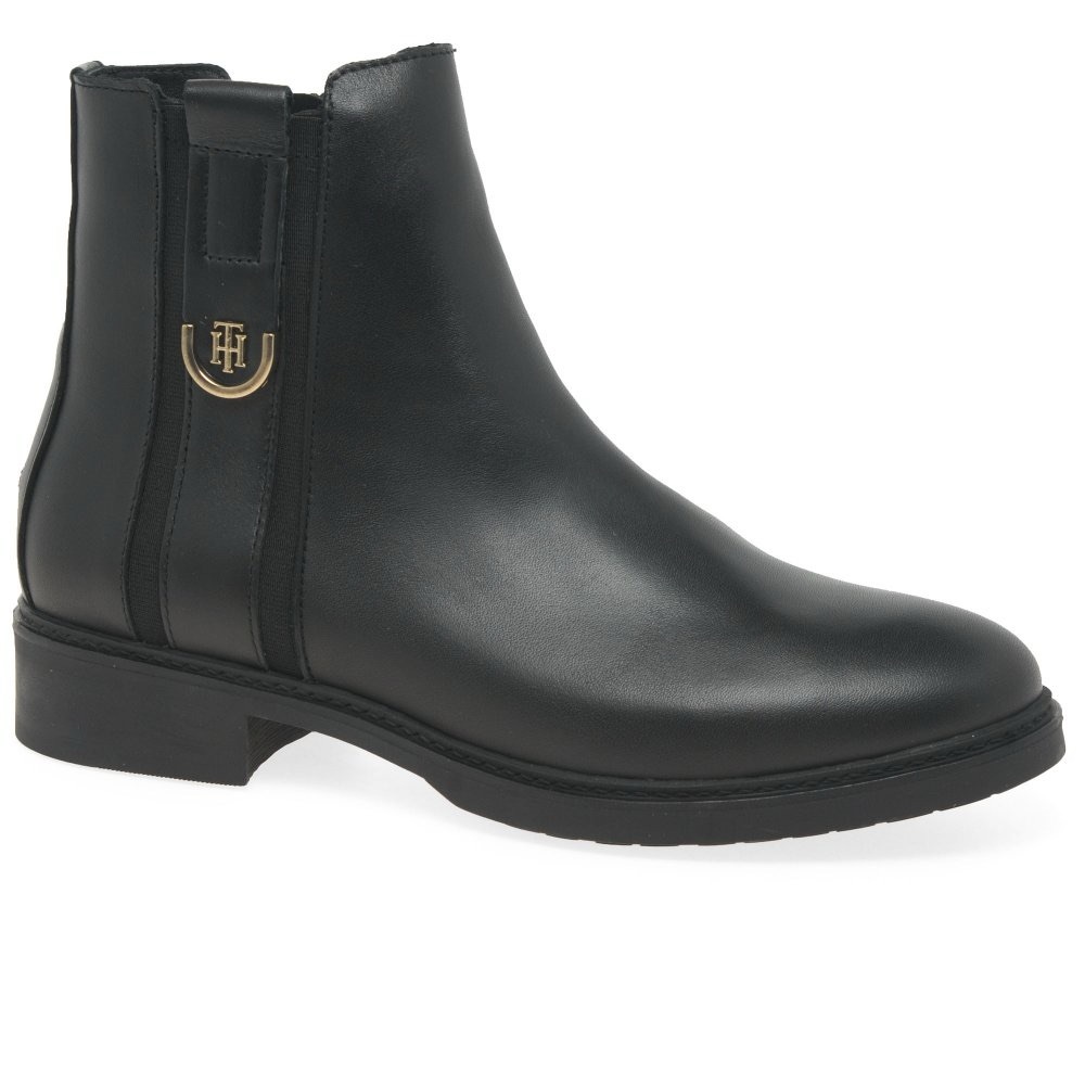 Tommy Hilfiger Black Ankle Boots